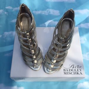 🆕 Belle Badgley Mischka Idra Gladiator Stilettos